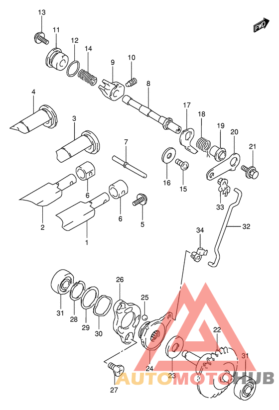Клапан выхлопа