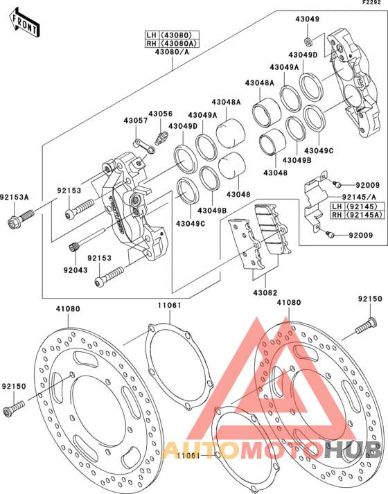 Передний тормоз