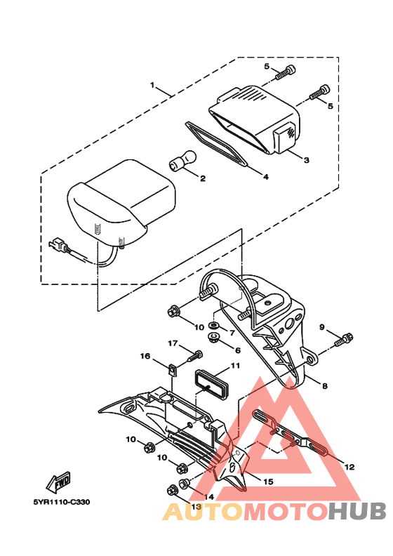 Taillight unit ass`y