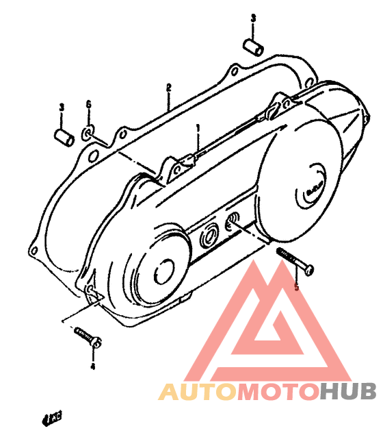 Crankcase left cover