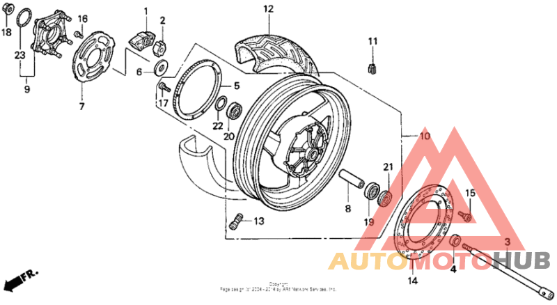 St1100a rear wheel