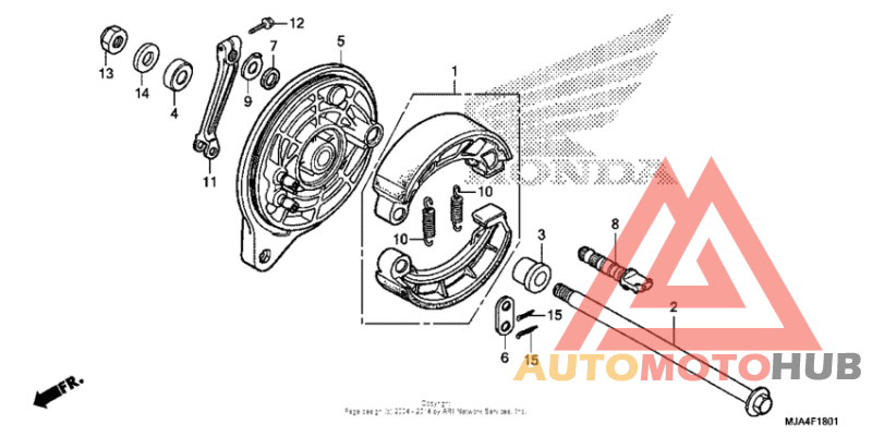 Rear brake panel (2)