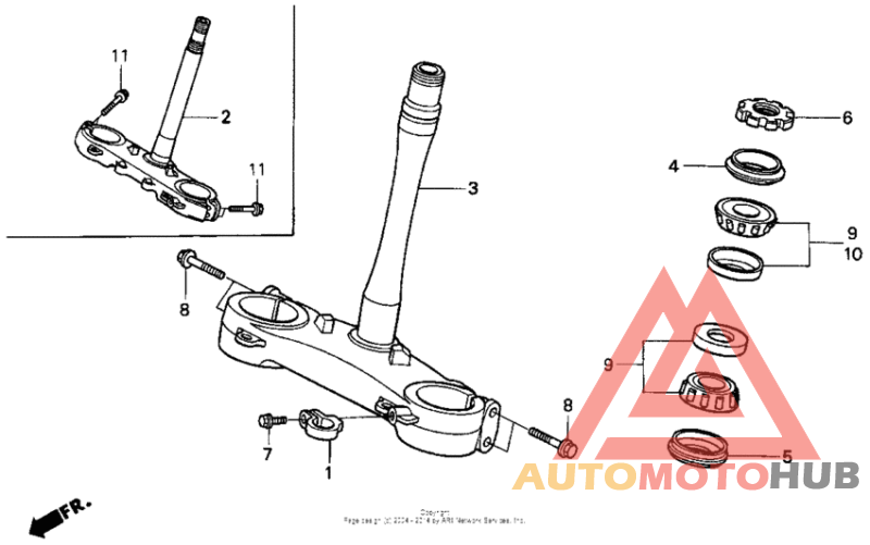 Steering stem 90-94