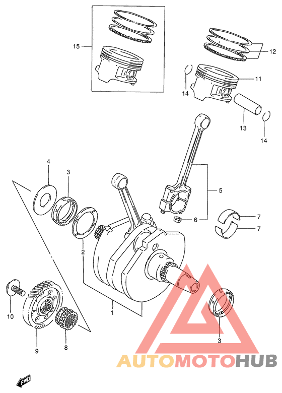 Вал коленчатый
