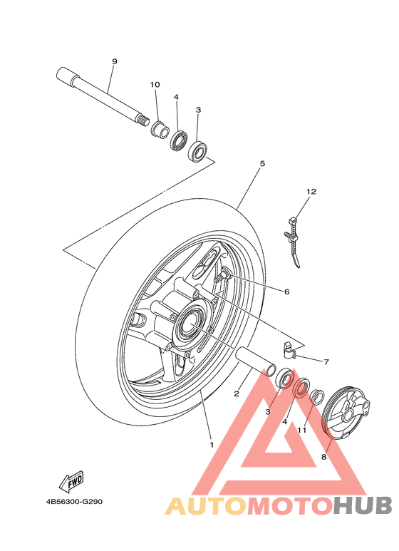 Переднее колесо