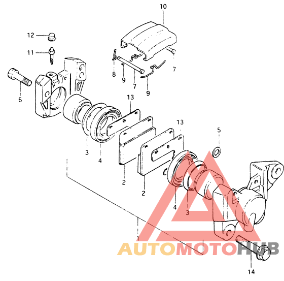 Задний суппорт