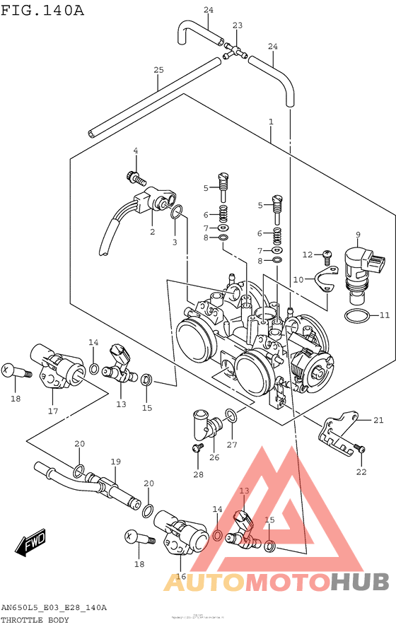 Throttle Body (An650L5 E03)