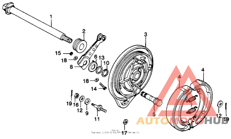 Задний тормоз