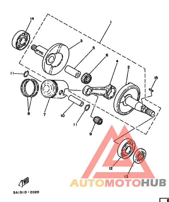 Коленчатый вал и Поршень