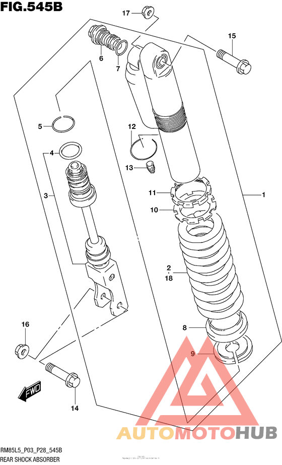 Rear Shock Absorber (Rm85L5 P28)