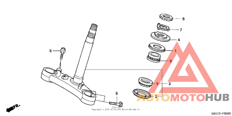 Steering stem ('03-'04)