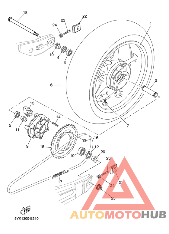 Переднее колесо