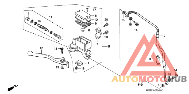 Fr. brake master cylinder