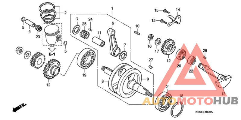 Crankshaft/piston