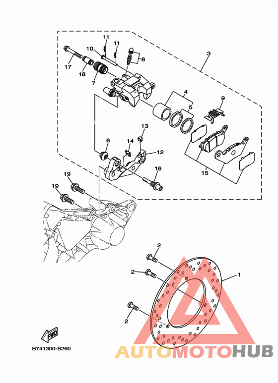 Задний суппорт