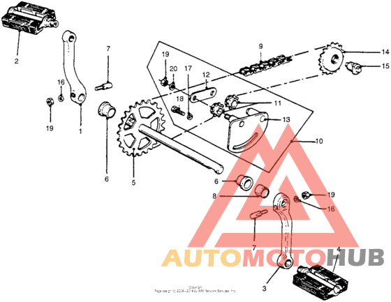 Crank arm + crank pedal