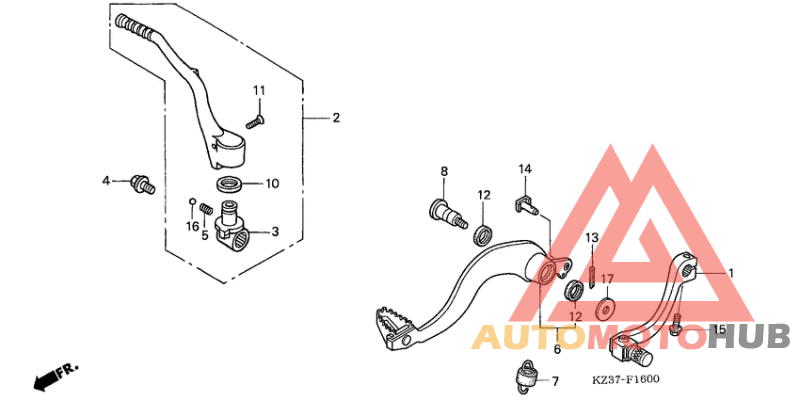 Brake pedal assy