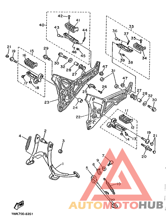 Stand. footrest
