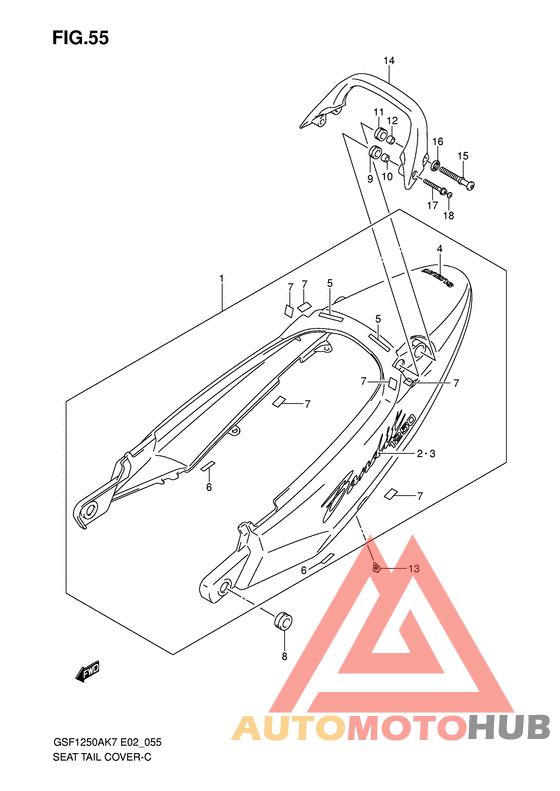 Обтекатель сидения