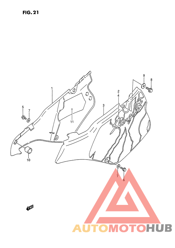 Обтекатель задний