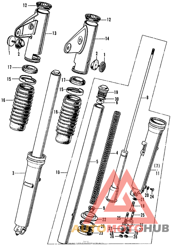 Cl front fork k4
