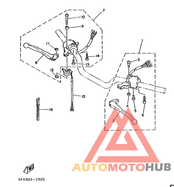 Handle switch. lever