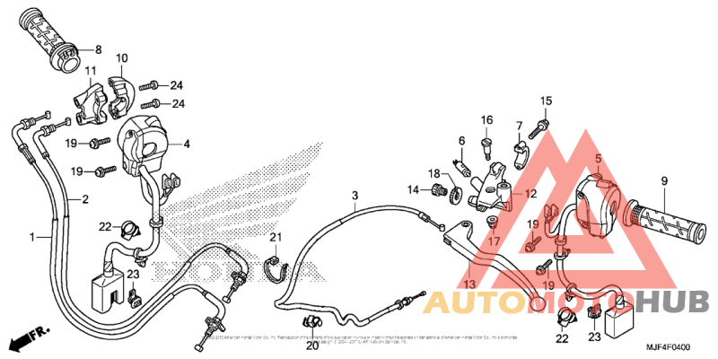 Handle Lever + Switch + Cable (1)