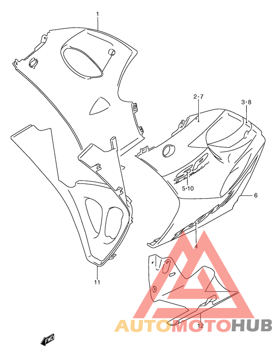 Under cowling body