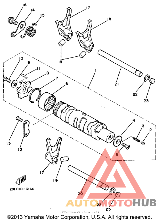 Shift cam - fork