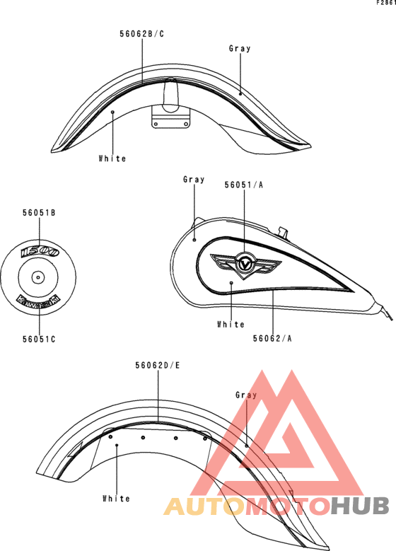 Decals(white/gray)
