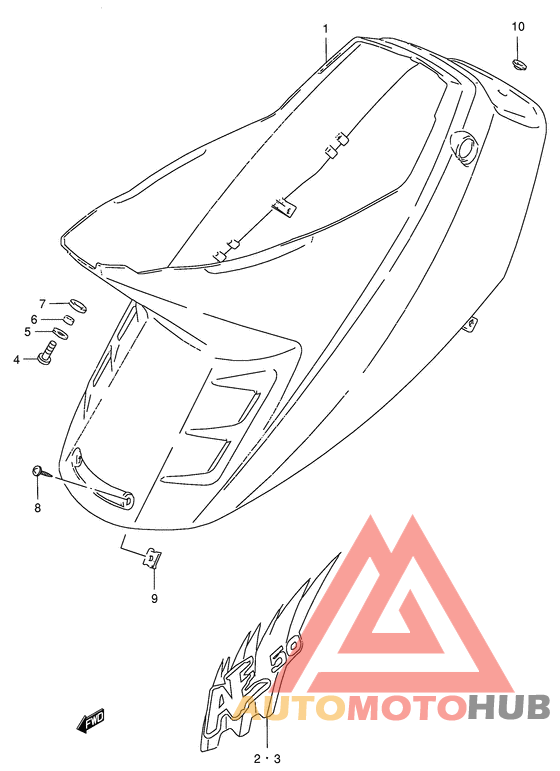 Обтекатель задний