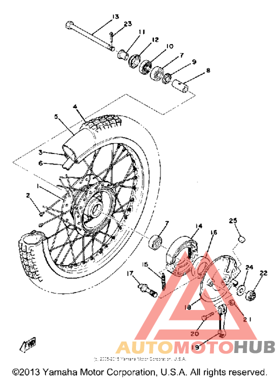 Переднее колесо