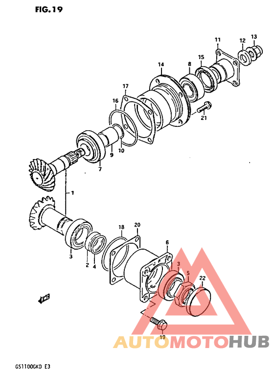 Secondary drive gear