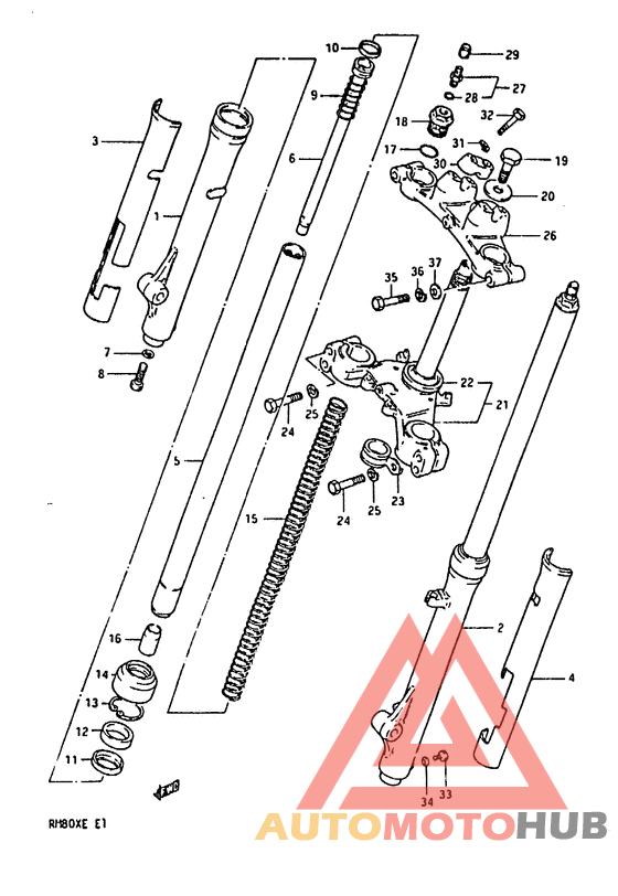 Вилка передней оси