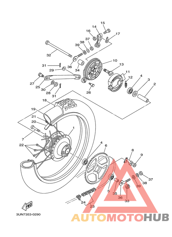Переднее колесо