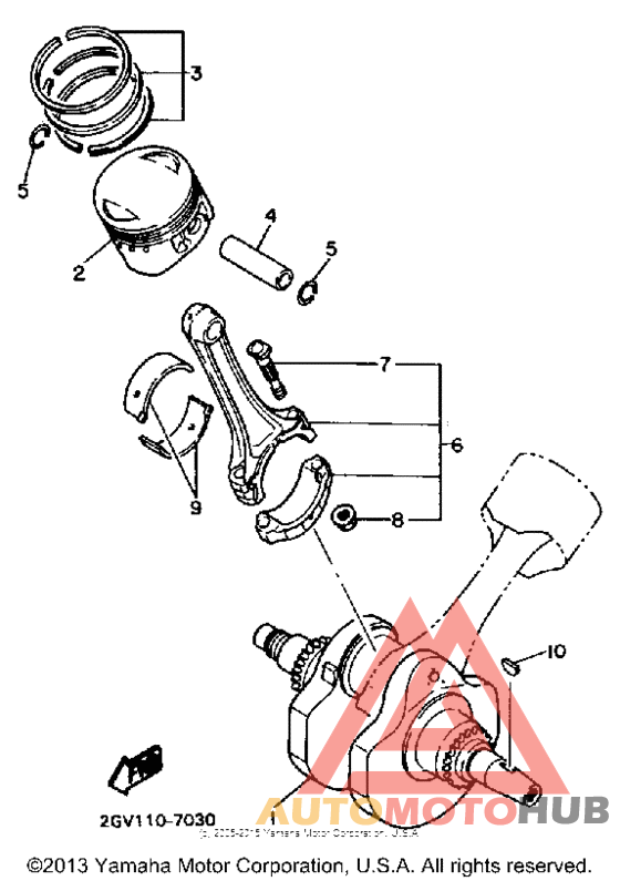 Crankshaft-piston