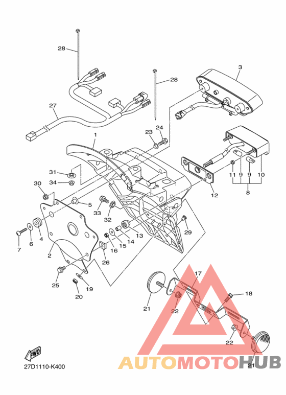 Taillight unit ass`y