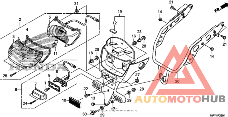 Taillight + license light (2)