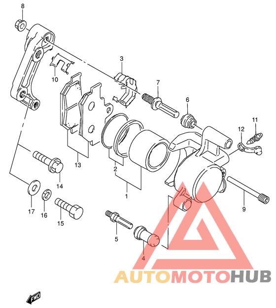 Передний суппорт