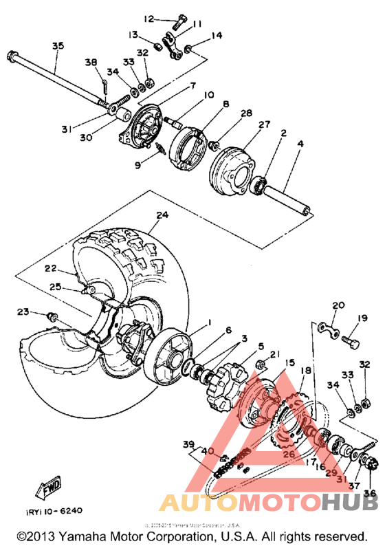 Переднее колесо