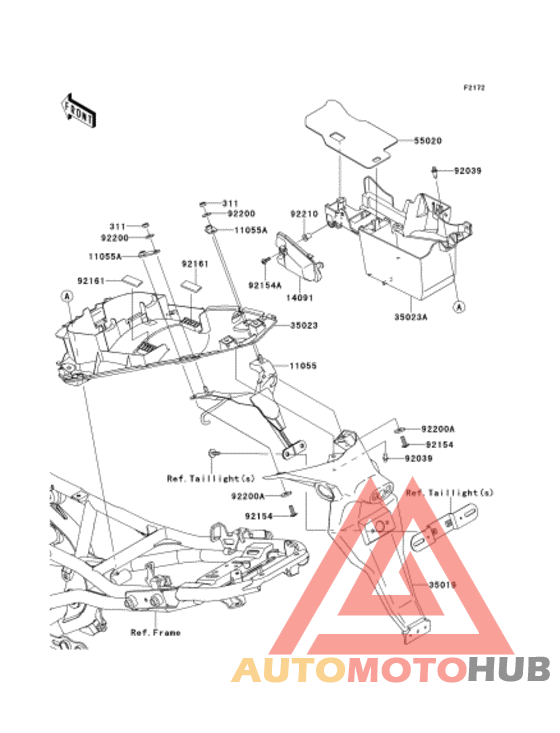 Задний бампер
