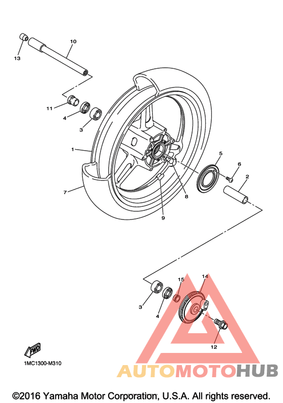 Переднее колесо