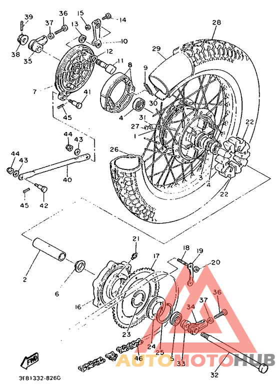 Переднее колесо