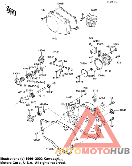 Engine covers/water pump