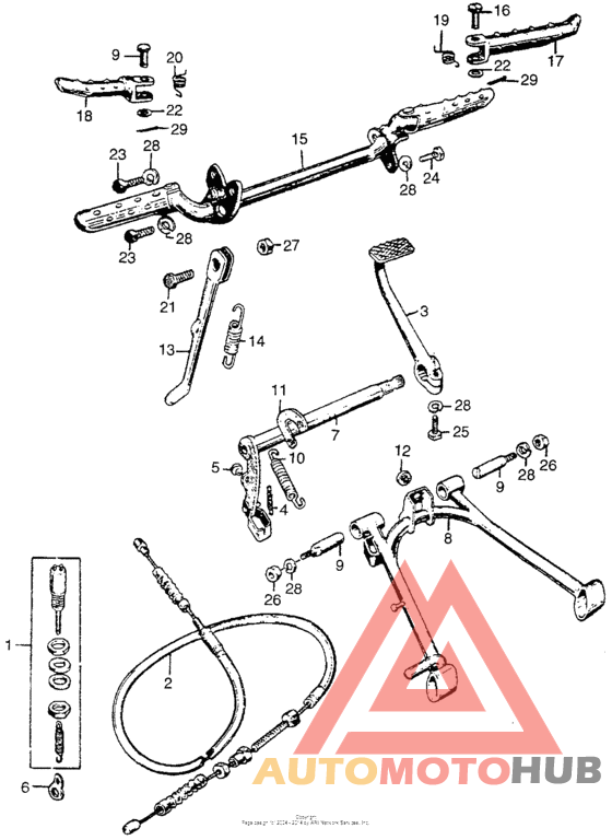 Main stand + step bar