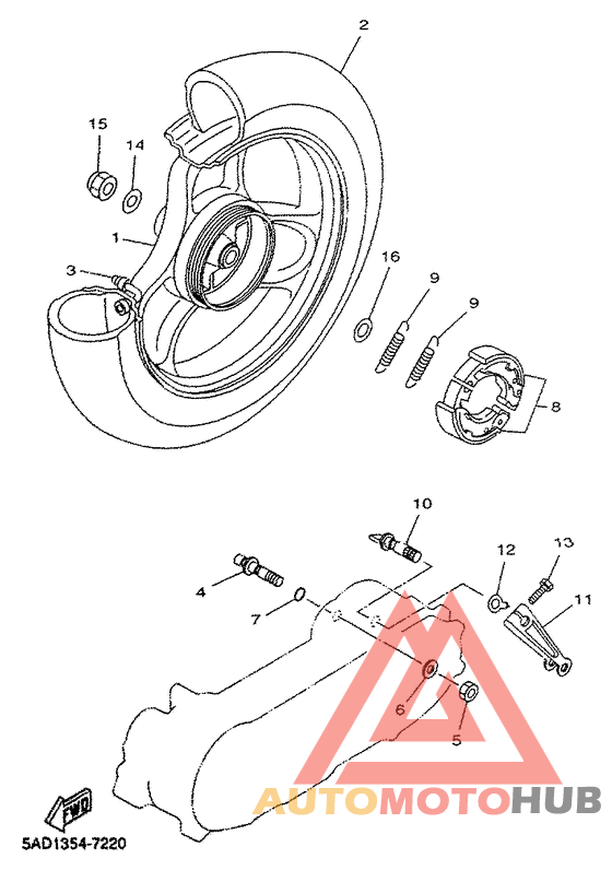 Переднее колесо