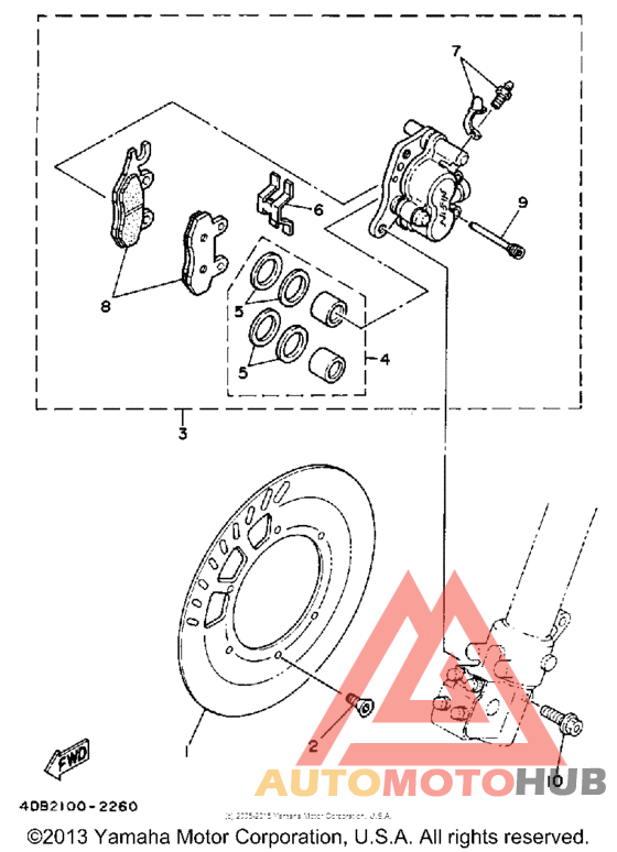 Передний суппорт