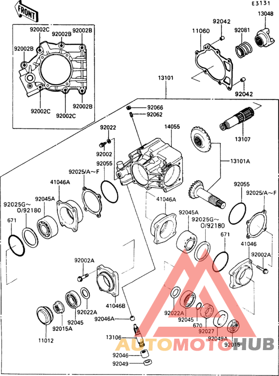 Front bevel gear(1/2)