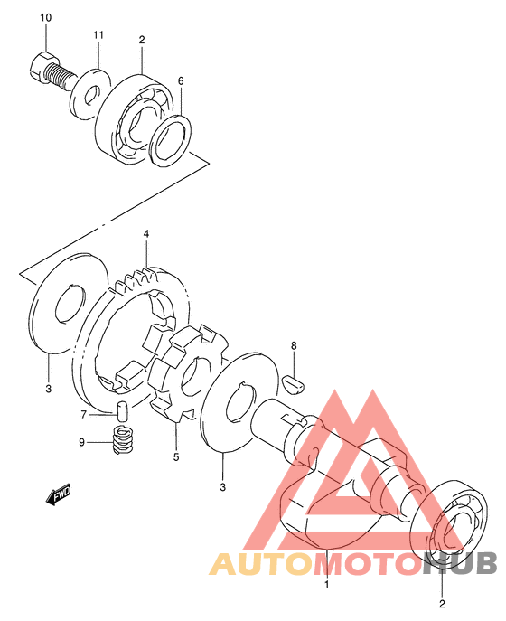 Балансир кривошипа