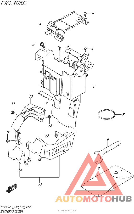 Battery Holder (Sfv650Al5 E33)